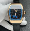 ABF工場 フランクミュラーレプリカ 新作 ポパイ ヴァンガード V45 ブラック ローズゴールド 44mm (1)