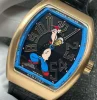 ABF工場 フランクミュラーレプリカ 新作 ポパイ ヴァンガード V45 ブラック ローズゴールド 44mm (2)