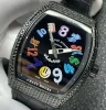ABF工場 Franck Muller ポパイ ヴァンガード V45 ブラック ダイヤ入れ 自動巻きFM800 (3)
