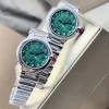 ブルガリ LVCEA 33mm マラカイト文字盤 クォーツレディースジュエリー103919 (6)