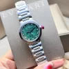 ブルガリ LVCEA 33mm マラカイト文字盤 クォーツレディースジュエリー103919 (1)