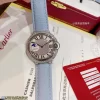 新品発見 カルティエコピー時計 バロンブルー 36mm スターダスト シボレザークォーツ173422 (3)