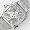 スケルトン カルティエスーパーコピー時計 サントスWSSA0048 ステンレススチール (8)
