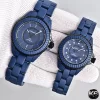 シャネル J12‑BLEU 38mm／33mm マットブルーセラミック限定モデルH10310 (5)