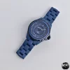 シャネル J12‑BLEU 38mm／33mm マットブルーセラミック限定モデルH10310 (6)