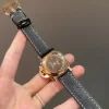 パネライ Radiomir 35mm ローズゴールドダイヤベゼル ワインレッド夜光文字盤PAM001192 (6)