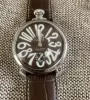 ガガミラノ マニュアーレ48mm 手巻き スモールセコンド ダークブラウン メンズ 5010.13S コピー 腕時計 (1)