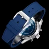 IWC パイロット7750 自動巻き クロノグラフ ブルー文字盤 ラバーベルトIW388120 (5)