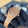 サーモンカラー レディース オーデマピゲ ロイヤルオーク 9015ムーブメント15451OR.YY.1256OR.01 (2)