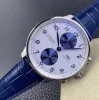 ブルー IWCポルトギーゼ高級 レプリカ クロノグラフIW371620 41ｍｍ CAL.69355ムーブメント (2)