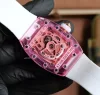 ピンクの透明ケース リシャール・ミル RM 07-02 美品 ピンクサファイア (3)