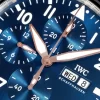 IWC パイロット7750 自動巻き クロノグラフ ブルー文字盤 ラバーベルトIW388120 (9)