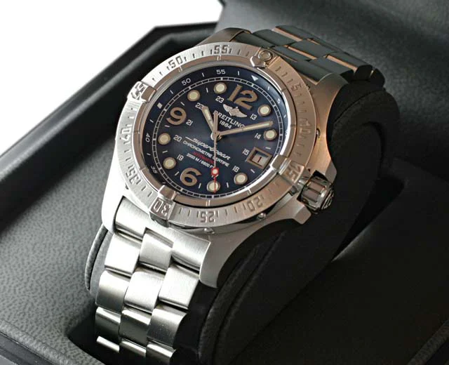 ブライトリングスーパーコピー 時計 オーシャン スティールフィッシュ X-PLUS 青 A179C66PRS