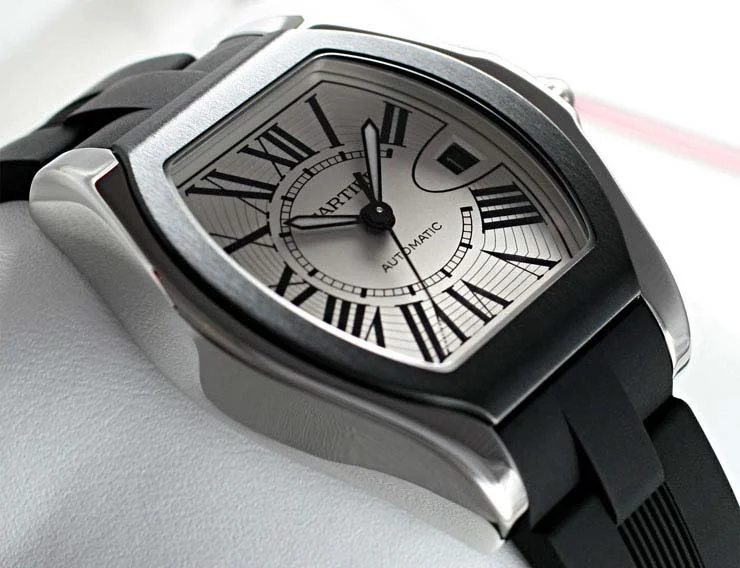 ブランド CARTIERカルティエ 時計コピー ロードスター S シルバーオパラインダイアル W6206018