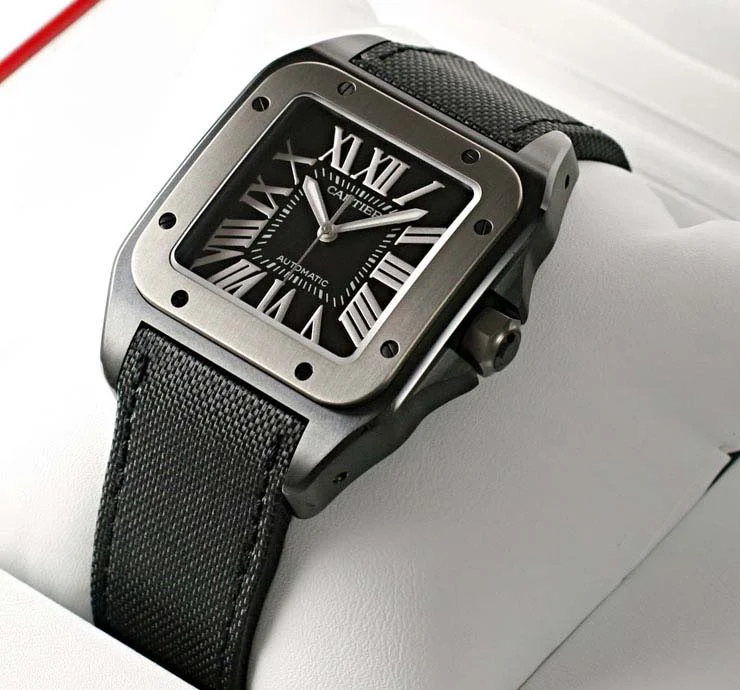 ブランド CARTIERカルティエ 時計コピー サントス100 カーボン W2020008