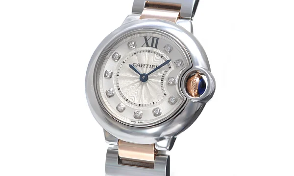 カルティエ コピー時計 バロンブルー 28mm WE902030