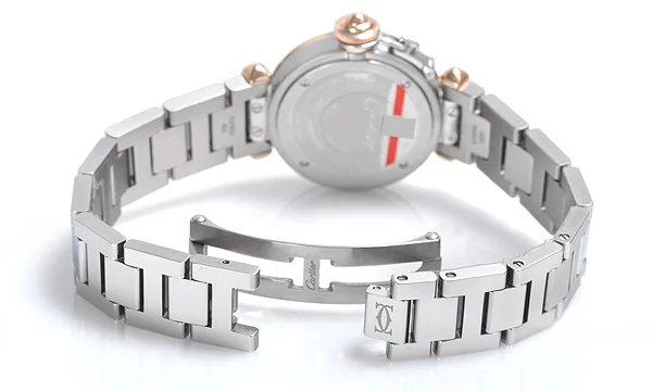 カルティエ時計コピー ミスパシャスティール ＆ ゴールド ダイヤモンド パヴェWJ124021