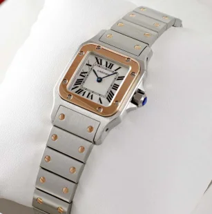 ブランド カルティエ サントス ガルベ 18Kピンクゴールド/ステンレスコンビW20103C4 コピー 腕時計