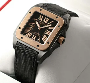 ブランド カルティエ サントス100 カーボン コンビ W2020009 コピー 腕時計