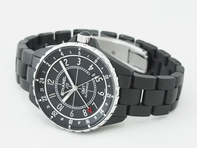 シャネル CHANEL時計 J12 41mm　GMT　マットブラックセラミック ブラック H3101