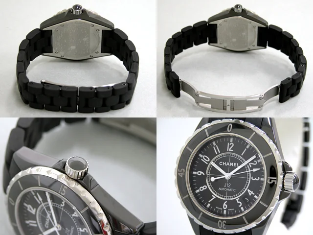 シャネル CHANEL時計 J12 38mm　ブラックラバーブレス ブラック H0684