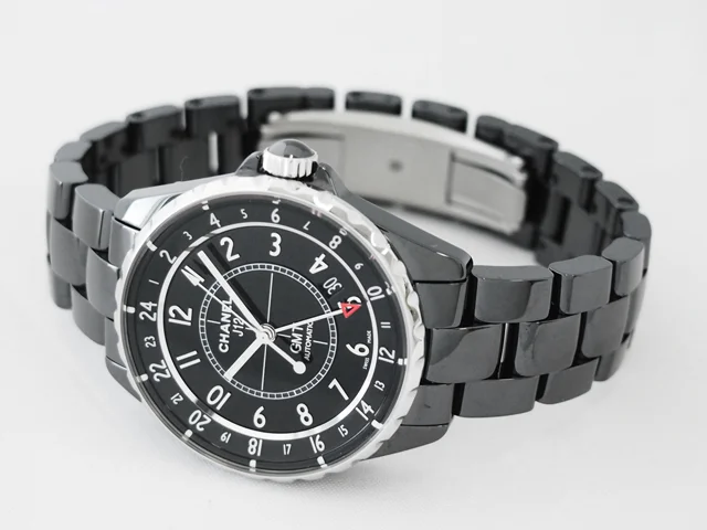 シャネル CHANEL時計 J12 38mm　GMT　ブラックセラミック ブラック H3102