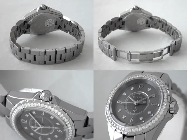 シャネル CHANEL時計 J12 クロマティック 33mm 8Pダイヤ ベゼルダイヤ チタンセラミック グレー H2565 シャネル CHANEL時計 J12 クロマティック 33mm 8Pダイヤ ベゼルダイヤ チタンセラミック グレー H2565