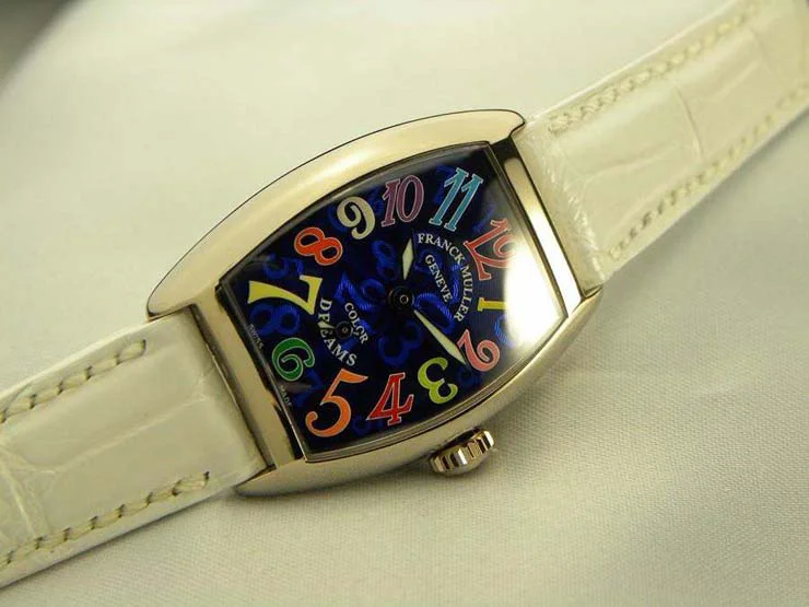 FRANCK MULLER フランクミュラー 時計 偽物 トノウカーベックス レディース カラードリーム ブルー 1750S6COLDREAMS