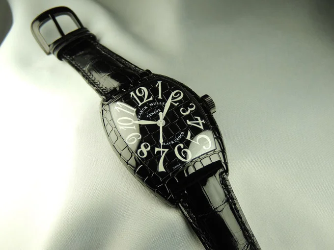 フランク・ミュラー コピー 時計 ブラッククロコ　鏡面 8880SCBLKCRO AC Black