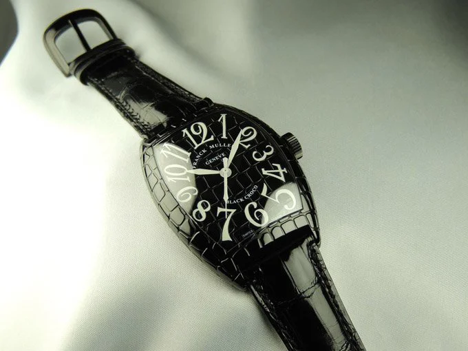 フランク・ミュラー コピー 時計 ブラッククロコ　鏡面 8880SCBLKCRO AC Black