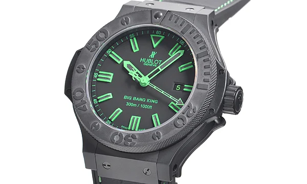 (HUBLOT)ウブロ ブランドコピー ビッグバン キング オールブラック グリーン 322.CI.1190.GR.ABG11 (HUBLOT)ウブロ ブランドコピー ビッグバン キング オールブラック グリーン 322.CI.1190.GR.ABG11