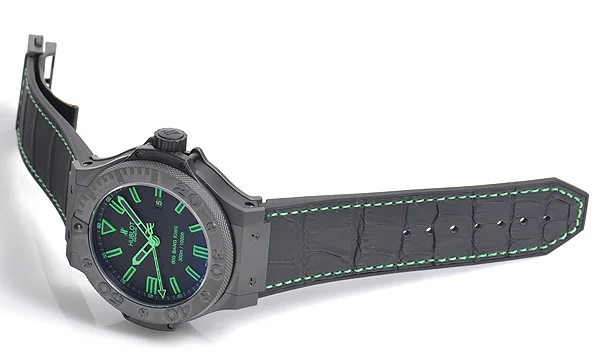 (HUBLOT)ウブロ ブランドコピー ビッグバン キング オールブラック グリーン 322.CI.1190.GR.ABG11 (HUBLOT)ウブロ ブランドコピー ビッグバン キング オールブラック グリーン 322.CI.1190.GR.ABG11
