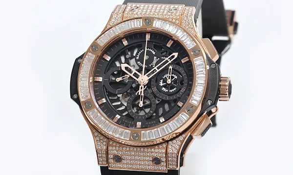 (HUBLOT)ウブロ コピー時計 ビッグバン アエロバン ゴールド バケットダイヤモンド 310.PX.1180.RX.0904