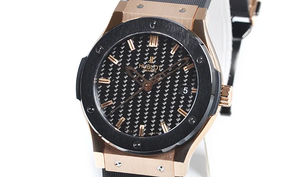 (HUBLOT)ウブロ コピー時計 クラシック フュージョン ゴールドセラミック 511.PM.1680.RX