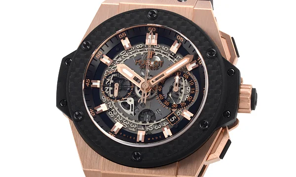 (HUBLOT)ウブロ コピー時計 キングパワー ウニコ キングゴールドカーボン 701.OQ.0180.RX
