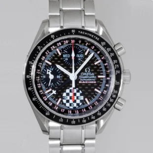 オメガ スピード ダイヤベゼル シェル/ブルーアラビア 3515.71 コピー ウォッチ